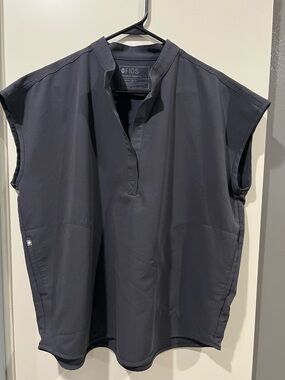 Figs Women's Sleeveless Medical Tunic - Charcoal Gray Rafaela Oversized